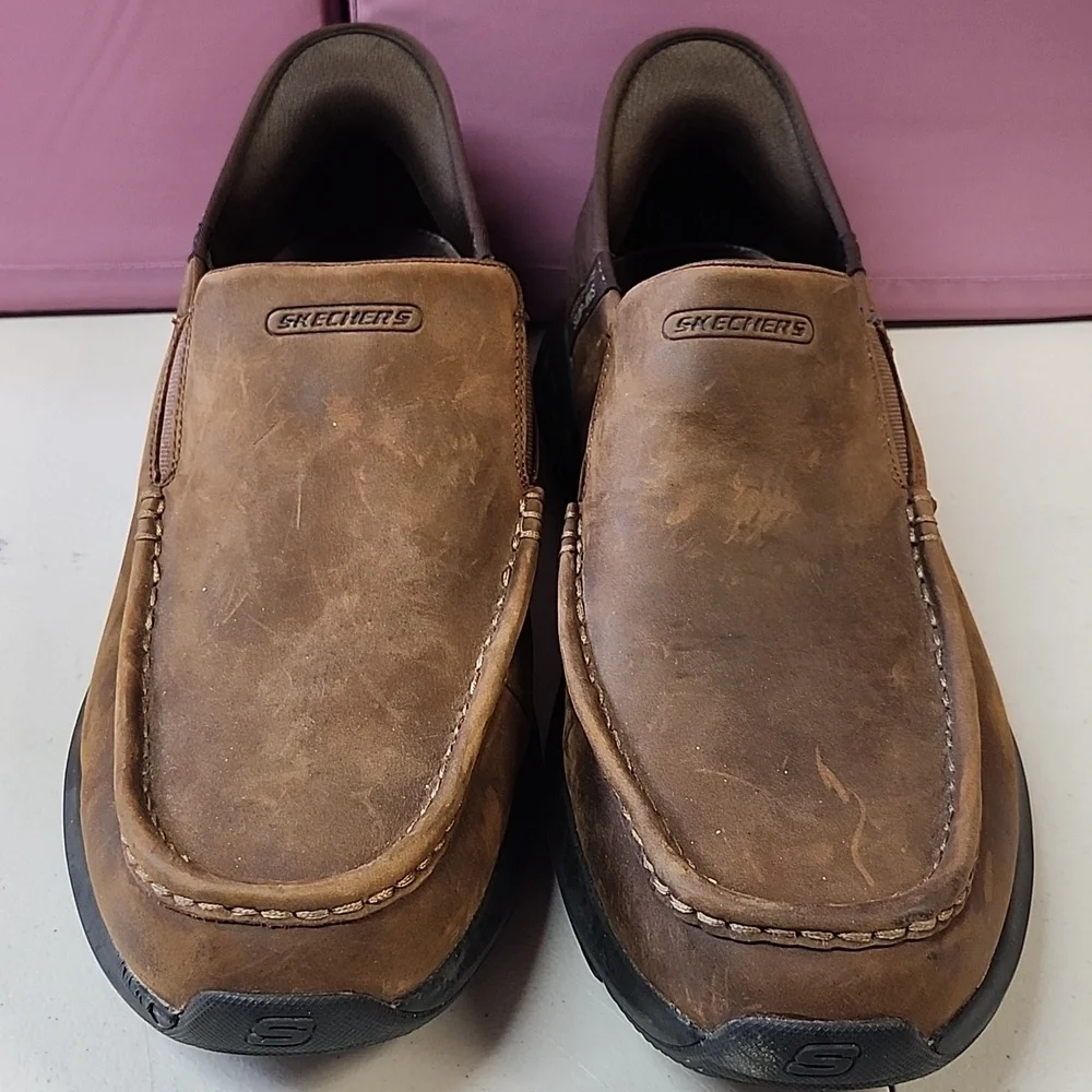 Skechers Men's Tan Slip-On Loafers